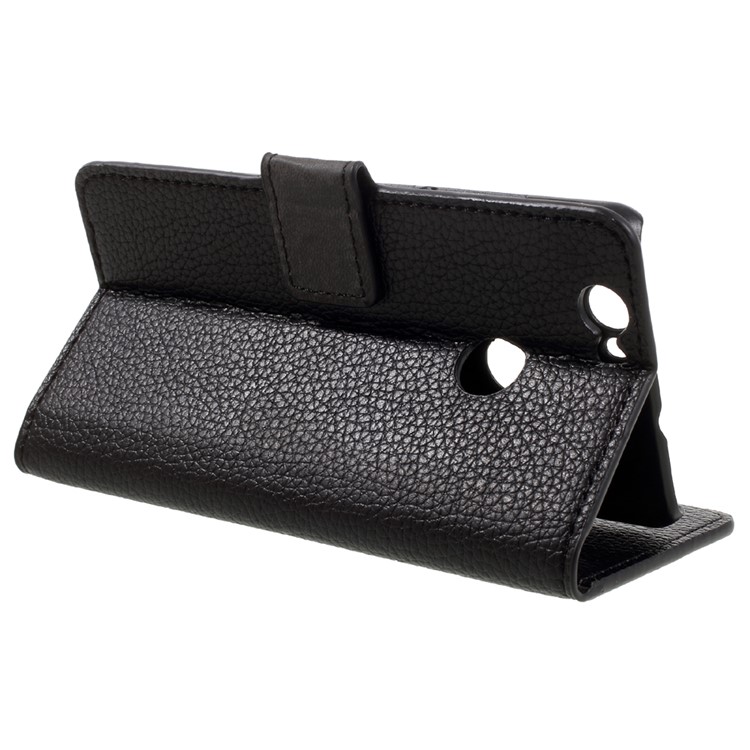 Litchi Texture Stand Leather Wallet Case for Huawei nova - Black-5