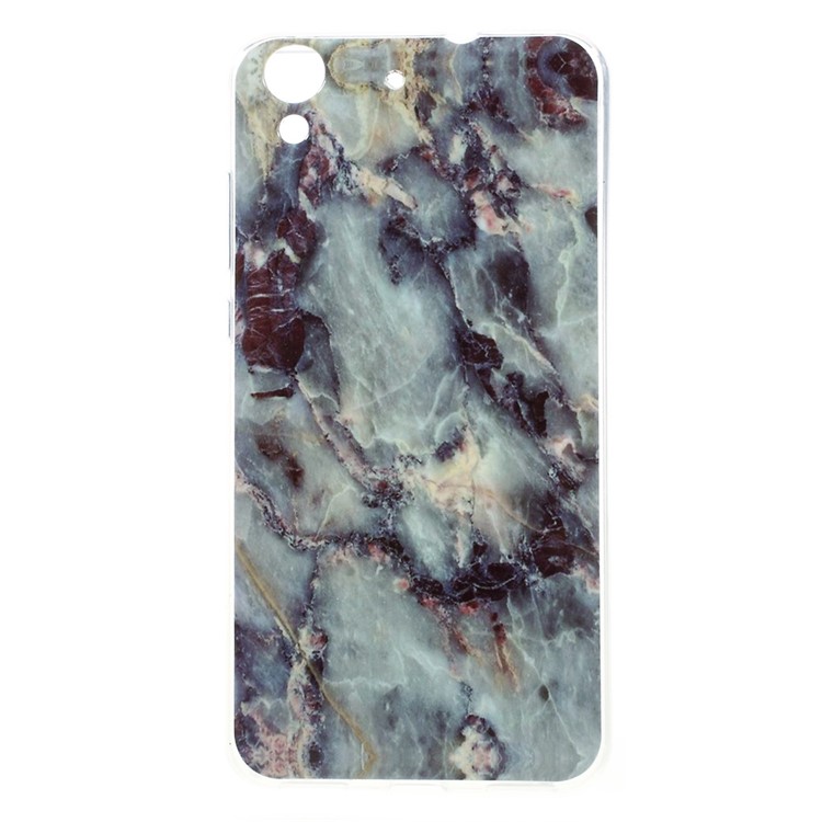 Marble Pattern Soft TPU Phone Case for Huawei Y6 II/Y6II/Honor 5A - Black Blue-1