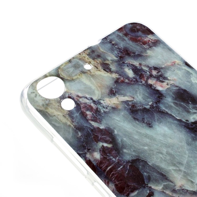 Marble Pattern Soft TPU Phone Case for Huawei Y6 II/Y6II/Honor 5A - Black Blue-3