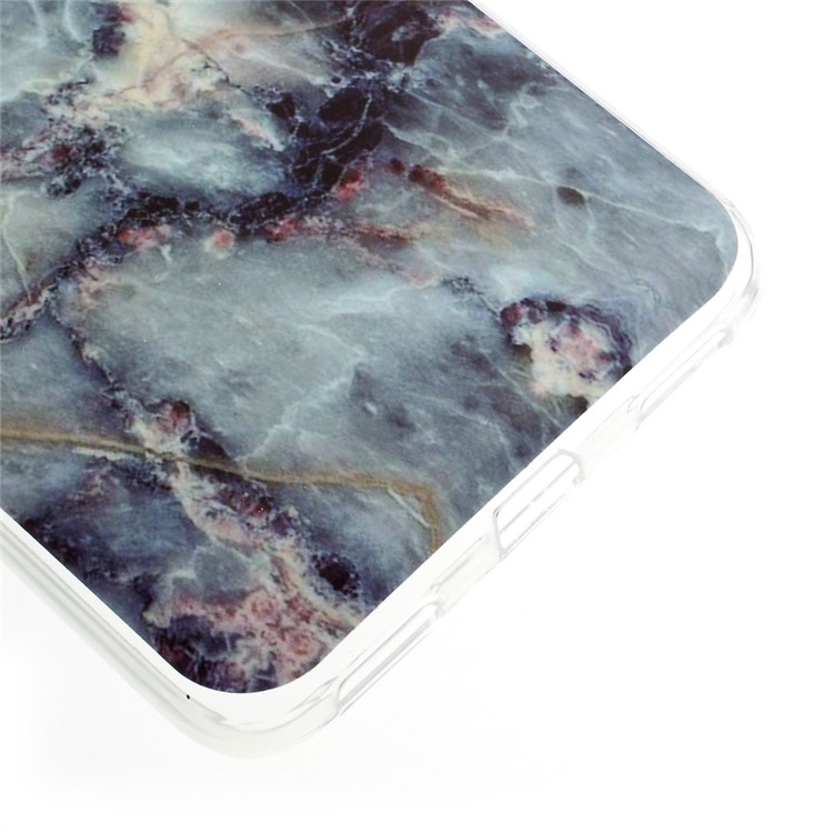 Marble Pattern Soft TPU Phone Case for Huawei Y6 II/Y6II/Honor 5A - Black Blue-4