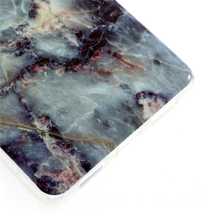 Marble Pattern Soft TPU Phone Case for Huawei P9 Lite / G9 Lite - Black Blue-4