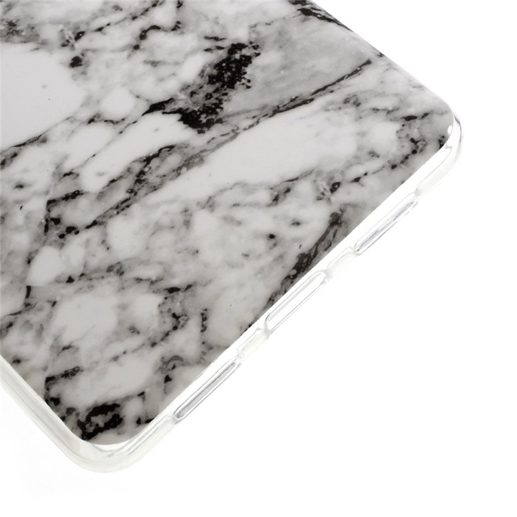 Marmormuster Gel TPU Handy Fall Für Huawei P9 Lite / G9 Lite - Weiß-4