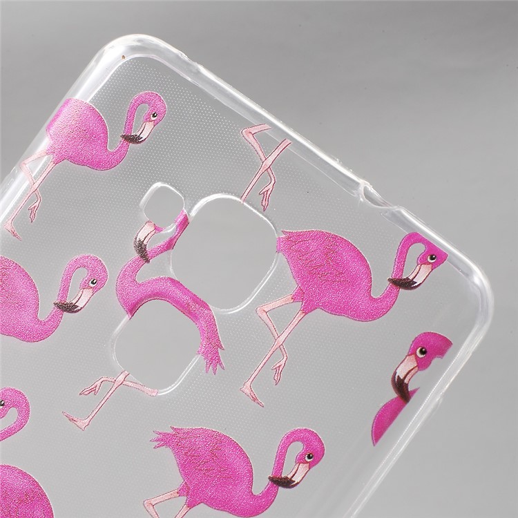 Patterned Soft TPU Phone Protector Shell for Huawei Honor 5C / Honor 7 Lite / GT3 - Crane-4