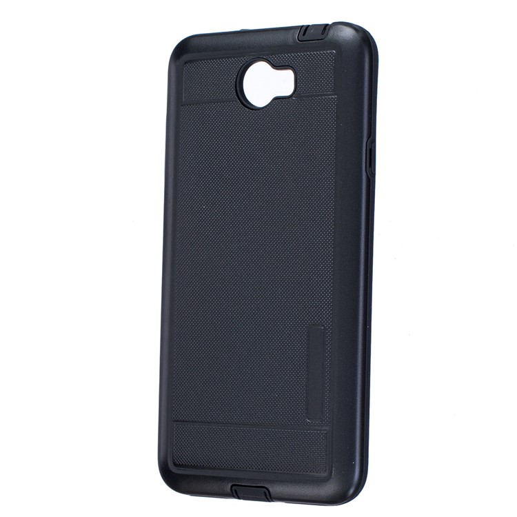 Dot Texture Hybrid PC + TPU Phone Case for Huawei Y5II / Y5 II / Honor 5 - Black-2