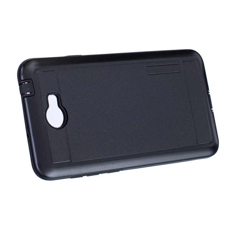 Dot Texture Hybrid PC + TPU Phone Case for Huawei Y5II / Y5 II / Honor 5 - Black-4