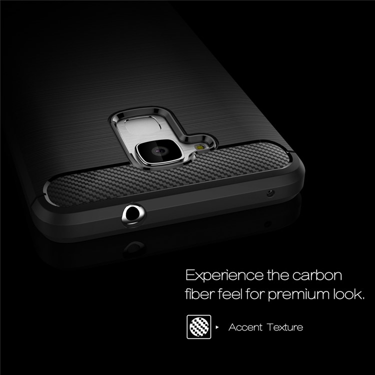 Carbon Fiber Brushed TPU Phone Case for Huawei Honor 5c / GT3 - Black-3