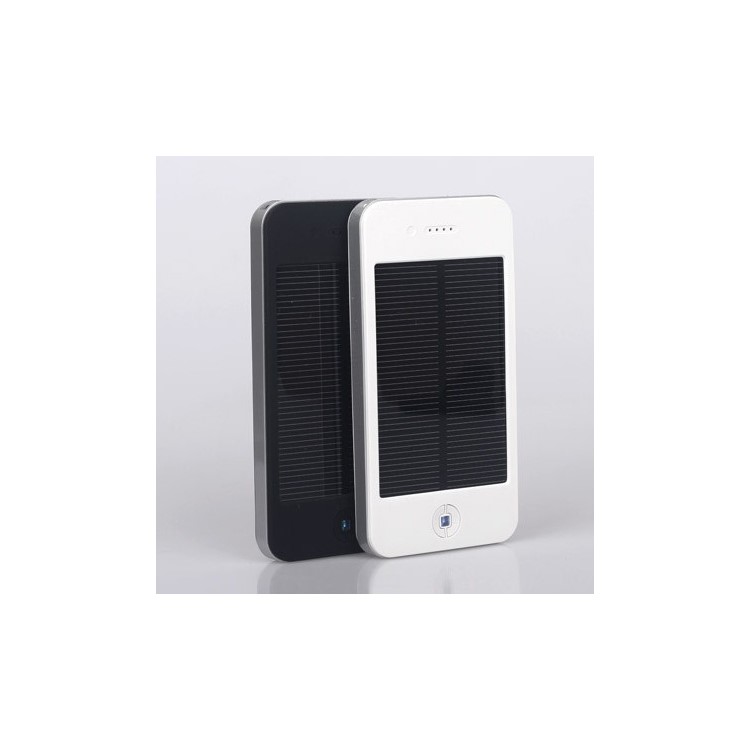 Portable Outdoor 4000mAh Solar Charger Power Bank with Flashlight for iPhone Samsung Phones - Black-4