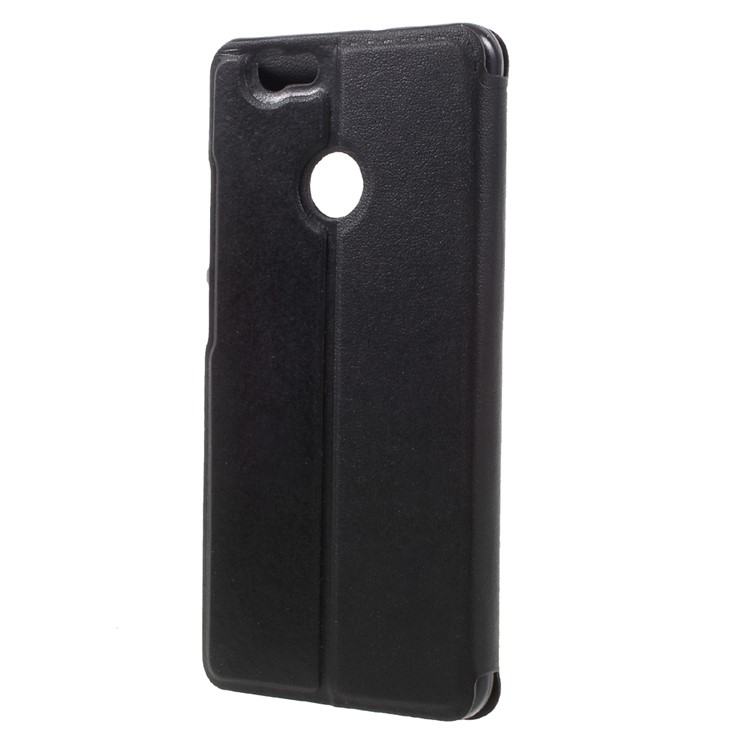 Window View Leather Stand Case Cover for Huawei Nova - Black-2