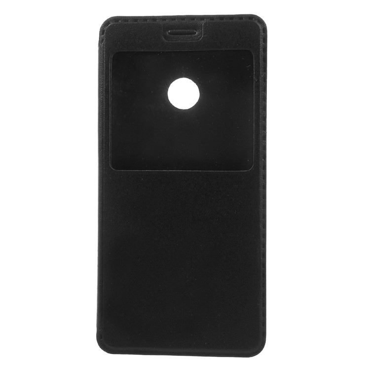 Window View Leather Stand Case Cover for Huawei Nova - Black-3
