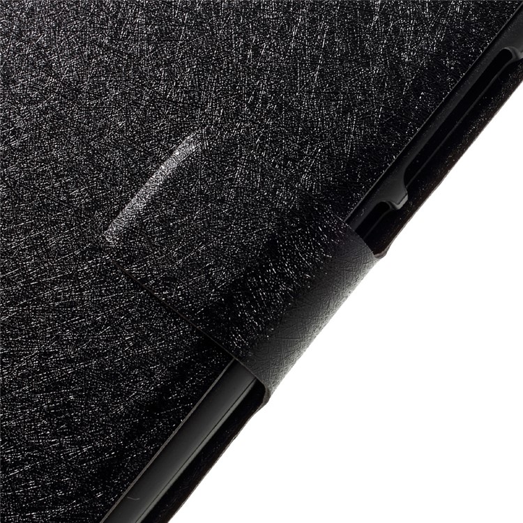 Silk Grain Card Holder Leather Stand Case for Huawei nova - Black-9