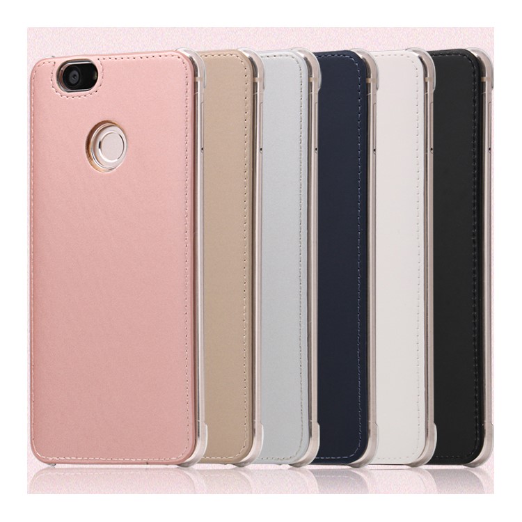 Leather Coated PC Hard Phone Case for Huawei Nova - Black-2