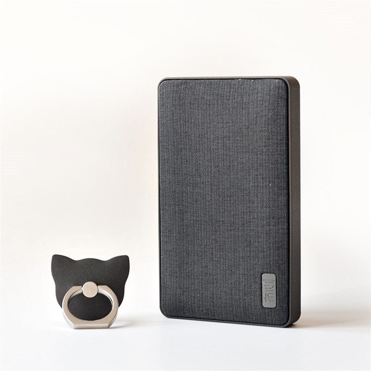 MAOXIN Artistic 10400mAh 2.1A Mobile Power Bank with Finger Ring - Dark Grey-1