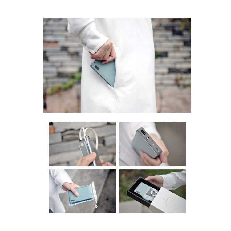 MAOXIN Artistic 10400mAh 2.1A Mobile Power Bank with Finger Ring - Dark Grey-17