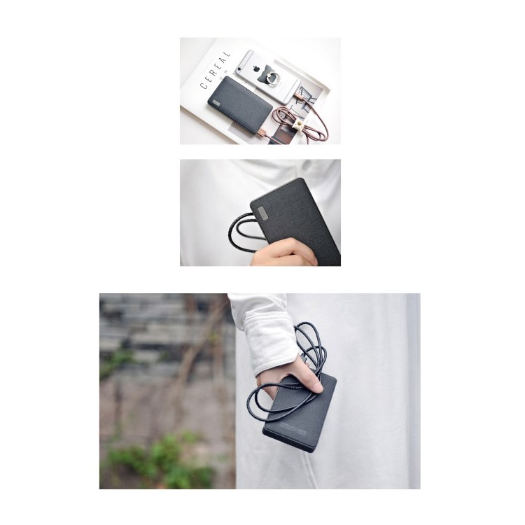 MAOXIN Artistic 10400mAh 2.1A Mobile Power Bank with Finger Ring - Dark Grey-19