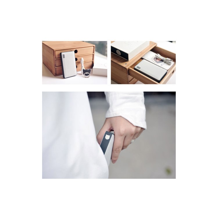 MAOXIN Artistic 10400mAh 2.1A Mobile Power Bank with Finger Ring - Dark Grey-21