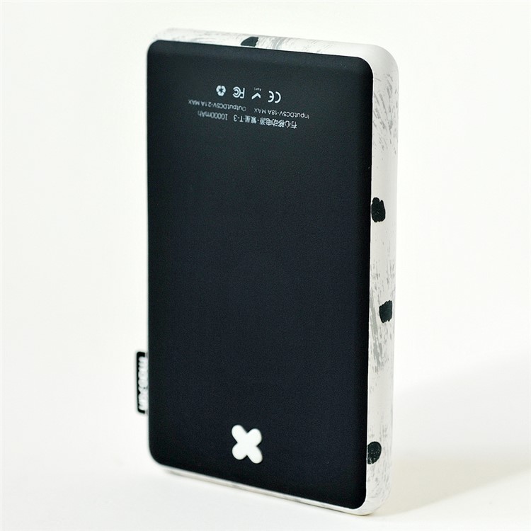 MAOXIN Clusters of Stars Series 10000mAh Luminous Power Bank with Ring Holder - Grey / Spots-2