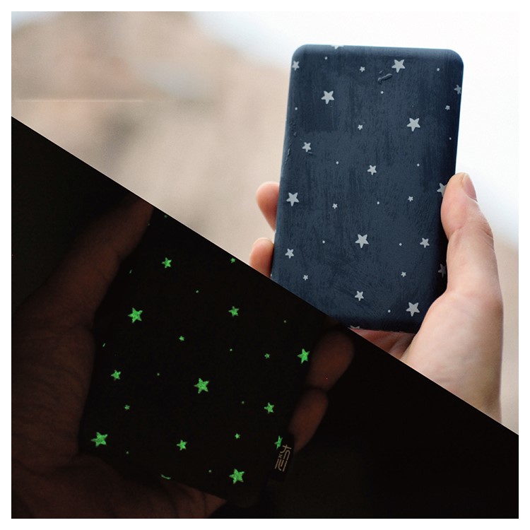 MAOXIN Clusters of Stars Series 10000mAh Luminous Power Bank with Ring Holder - Grey / Spots-4