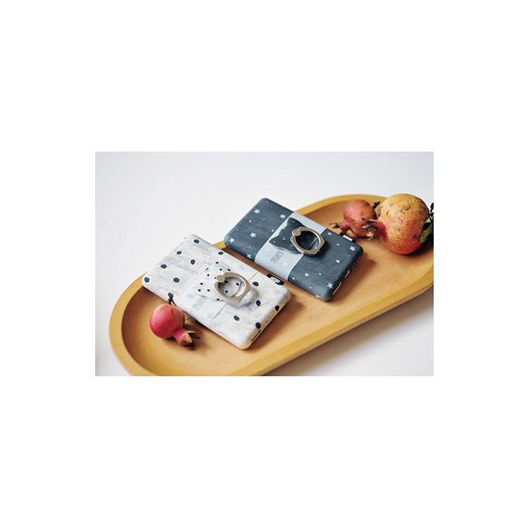 MAOXIN Clusters of Stars Series 10000mAh Luminous Power Bank with Ring Holder - Grey / Spots-9