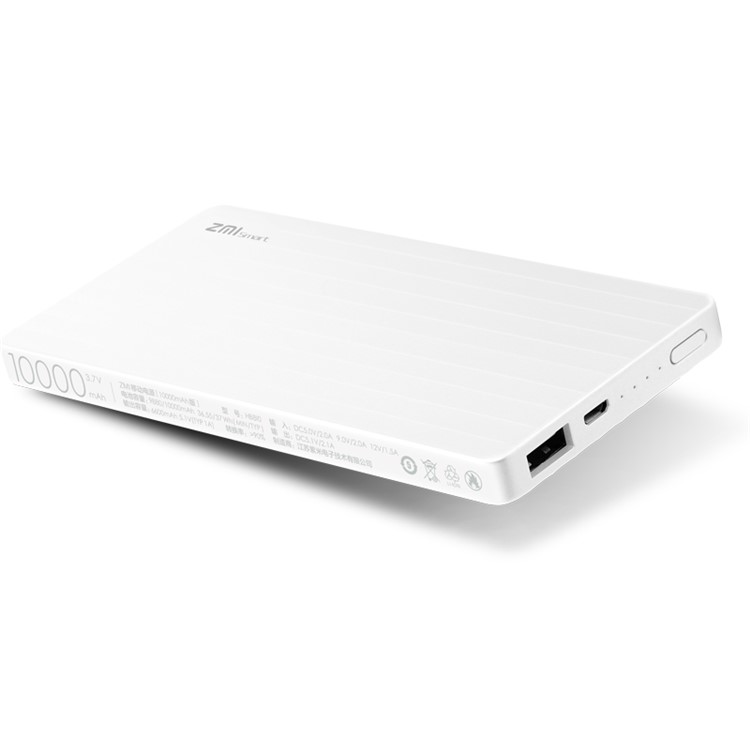 ZMI HB810 10000mAh Smart Power Bank with APP Control for Xiaomi iPhone Samsung - White-2