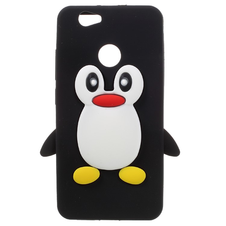 Penguin Pattern Silicone Case for Huawei nova - Black-1