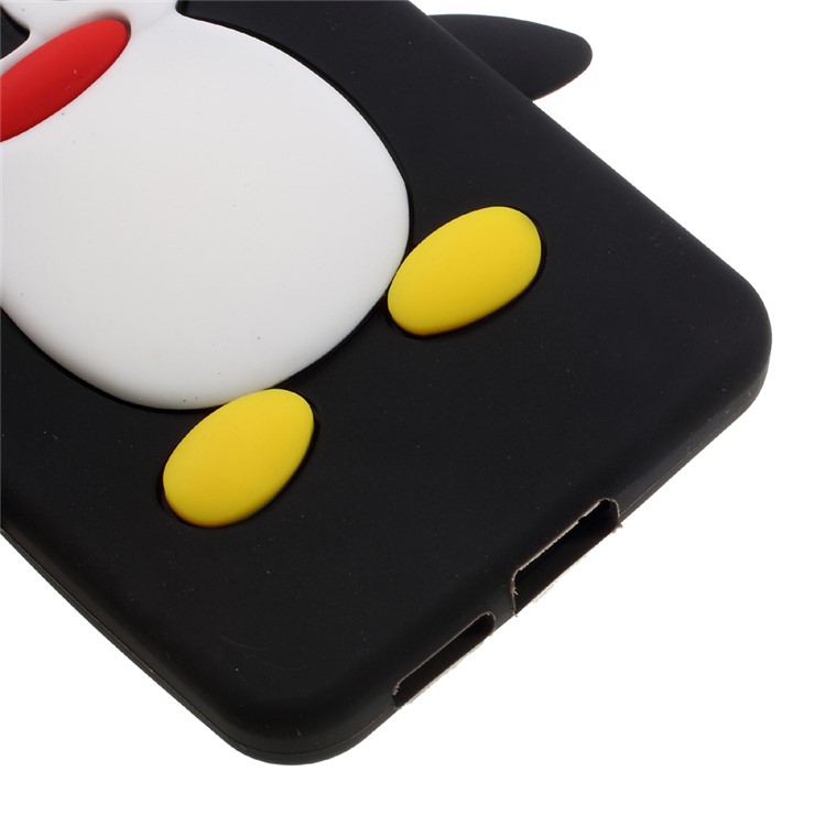 Penguin Pattern Silicone Case for Huawei nova - Black-4