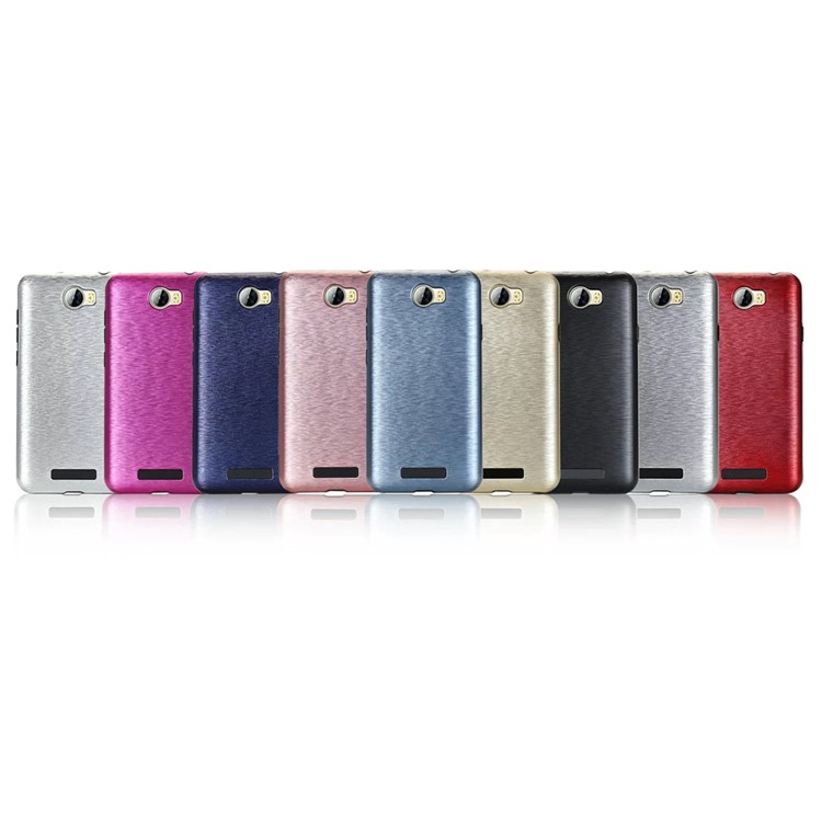 Metal-like Brushed Plastic + TPU Shell Case for Huawei Y5II/Y5 II/Honor 5 - Black-2