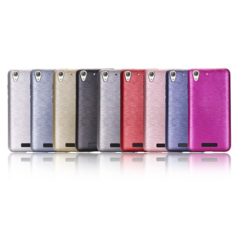 Metal-like Brushed PC + TPU Phone Case for Huawei Y6 II/Y6II/Honor 5A - Black-2