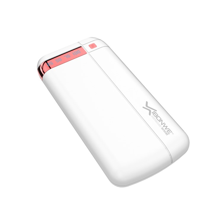 XIBONWE Q4 14400mAh 3 USB Power Bank with LED Flashlight - Red-2