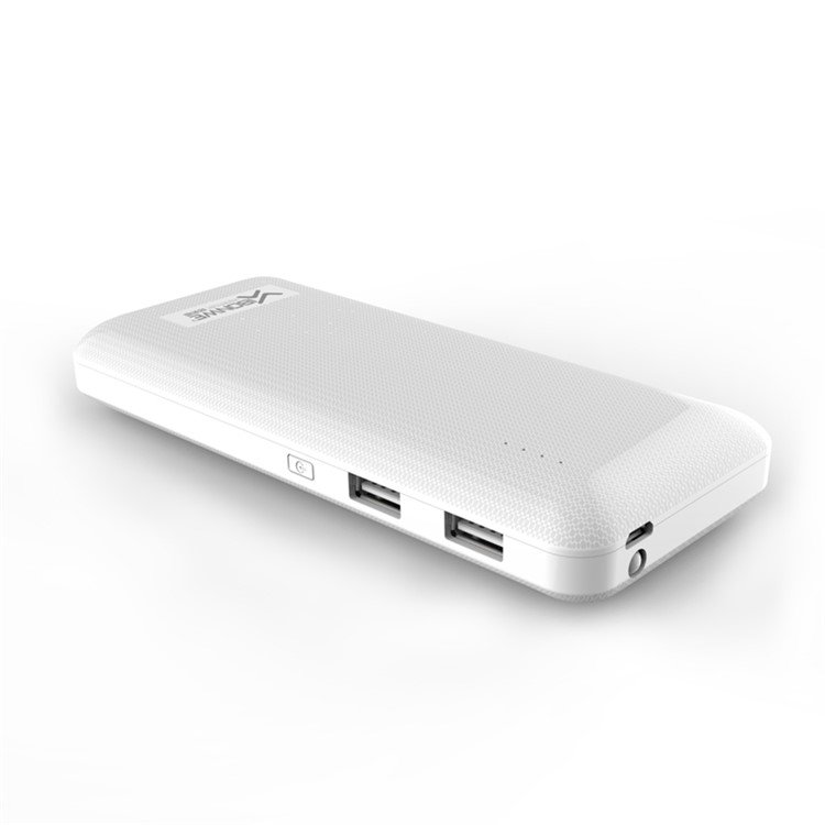 XIBONWE 15000mAh Dual USB Output Power Bank with Bracket for Mobile Phones Tablets - White-2