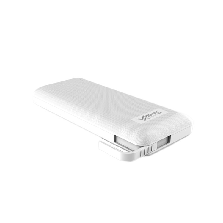 XIBONWE 15000mAh Dual USB Output Power Bank with Bracket for Mobile Phones Tablets - White-3