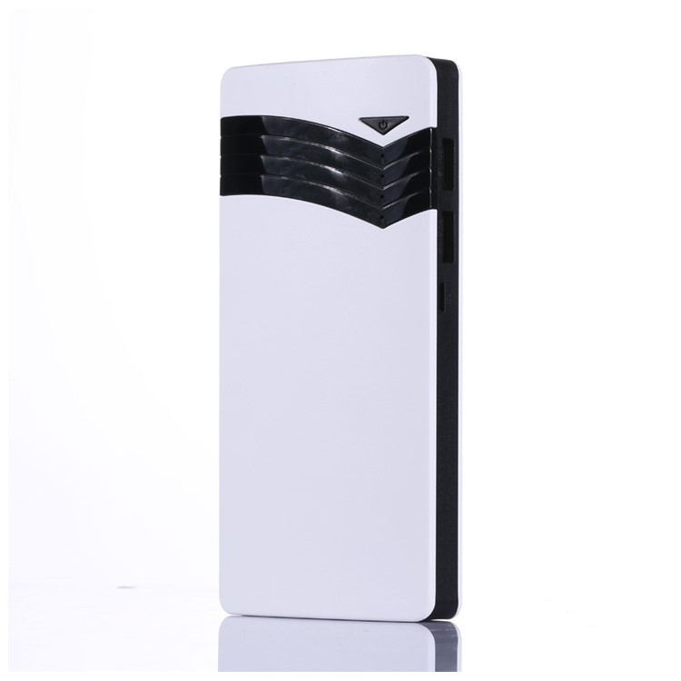 XIBONWE 8000mAh 2-port USB Output Power Bank for Phones Tablets - Black-1