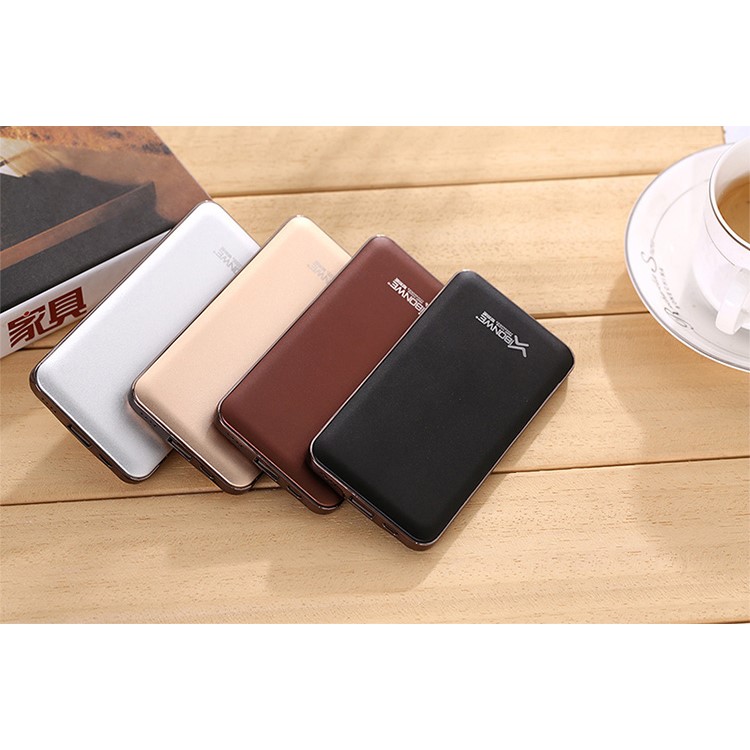 XIBONWE X6 10000mAh Li-polymer Portable Power Bank for iPhone iPad Samsung etc - Black-3