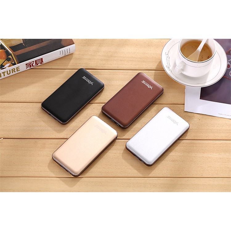 XIBONWE X6 10000mAh Li-polymer Portable Power Bank for iPhone iPad Samsung etc - Black-5