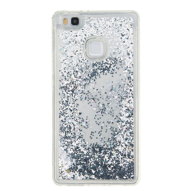 Dynamic Glitter Sequins Liquid Quicksand TPU Phone Case for Huawei P9 Lite/G9 Lite - Grey-2