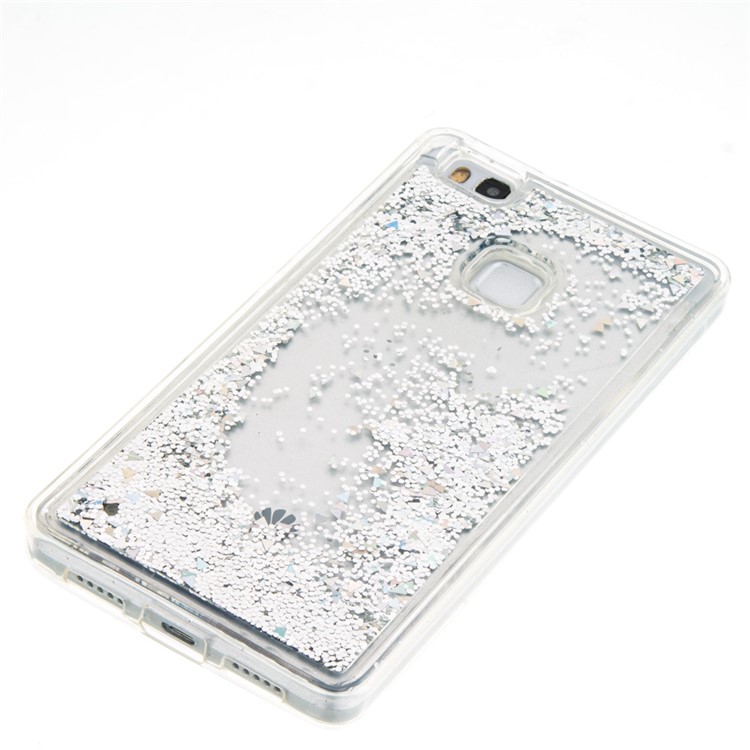 Dynamic Glitter Sequins Liquid Quicksand TPU Phone Case for Huawei P9 Lite/G9 Lite - Grey-3