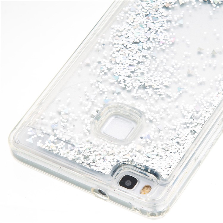 Dynamic Glitter Sequins Liquid Quicksand TPU Phone Case for Huawei P9 Lite/G9 Lite - Grey-5