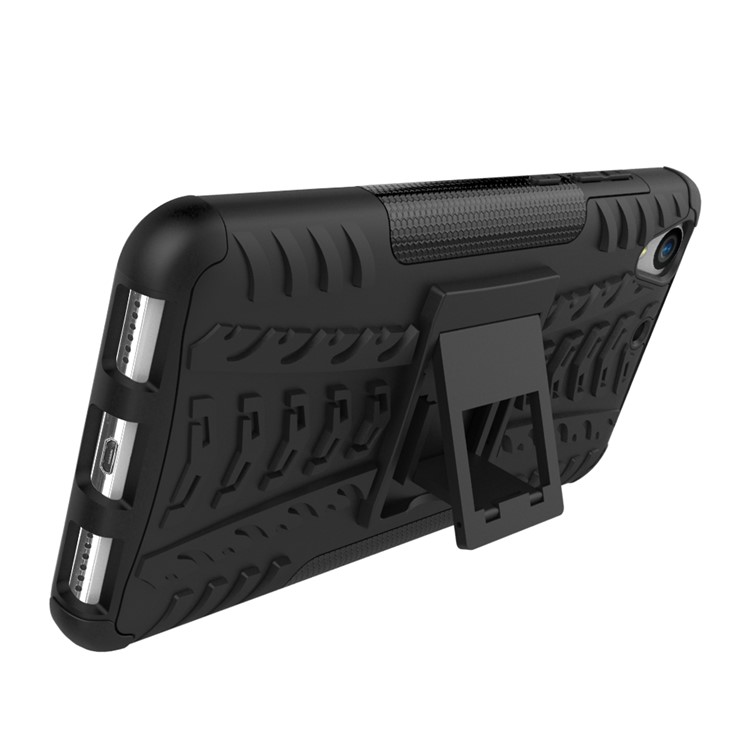 Cool Tyre Pattern PC + TPU Kickstand Case for Huawei Y6 II/Y6II/Honor 5A - Black-7