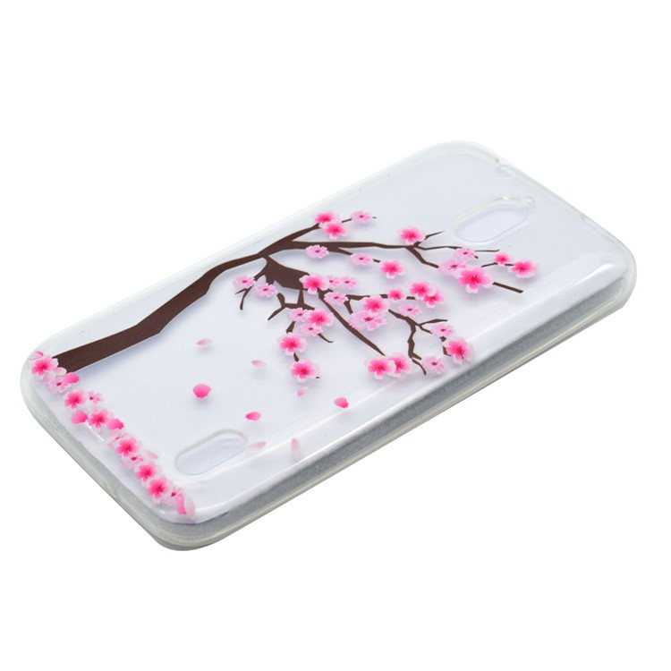 Pattern Printing TPU Case for Huawei Y625 - Tree with Flowers-2