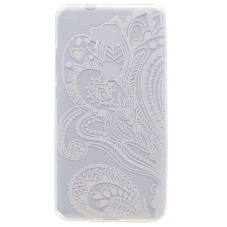 Pattern Printing TPU Back Case Cover for Huawei Honor 5X / Play 5X - Paisley Flower-1