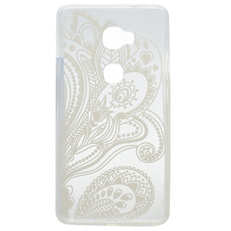 Pattern Printing TPU Back Case Cover for Huawei Honor 5X / Play 5X - Paisley Flower-4