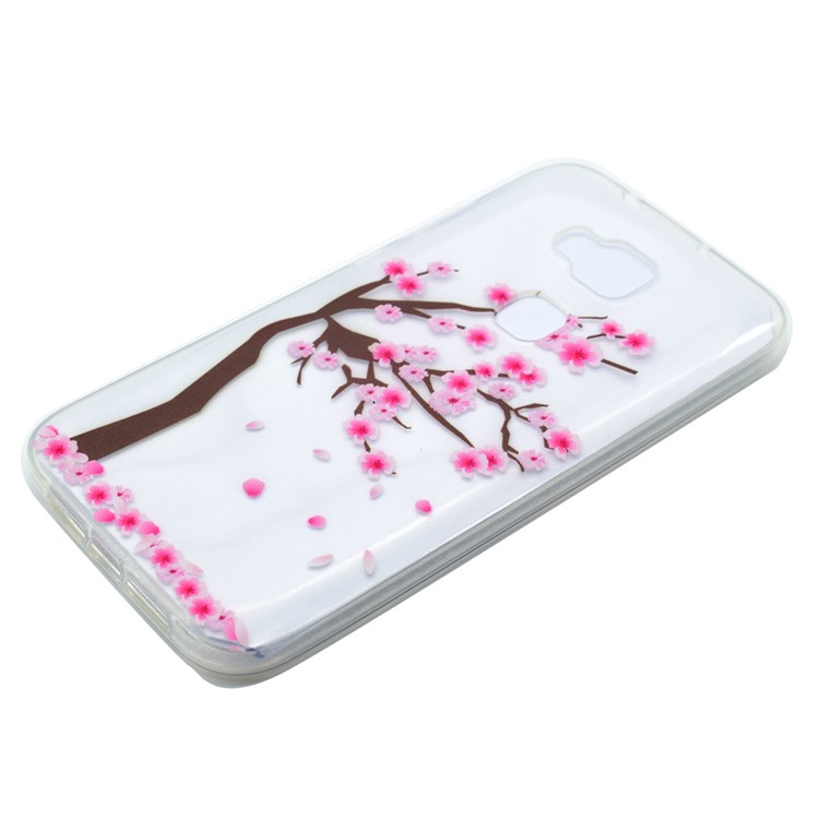 Patterned TPU Soft Phone Case for Huawei G8 / D199 Maimang 4 - Plum Blossom-2
