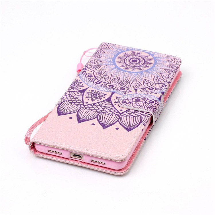 Patterned Wallet Leather Case with Strap for Huawei P9 Lite/G9 Lite - Mandala Pattern-5