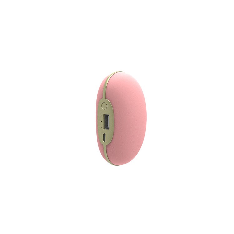 JOYROOM Chicharito Hand Warmer 4000mAh Power Bank with Vibration Massage (D-M144) - Pink-3
