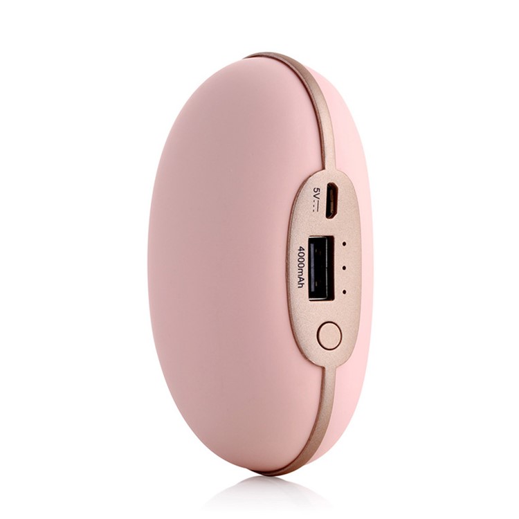 JOYROOM Chicharito Hand Warmer 4000mAh Power Bank with Vibration Massage (D-M144) - Pink-4