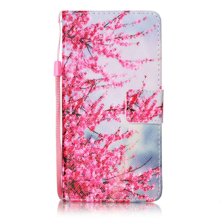 Wallet Leather Stand Case for Huawei Honor 8 - Vivid Flowers-1
