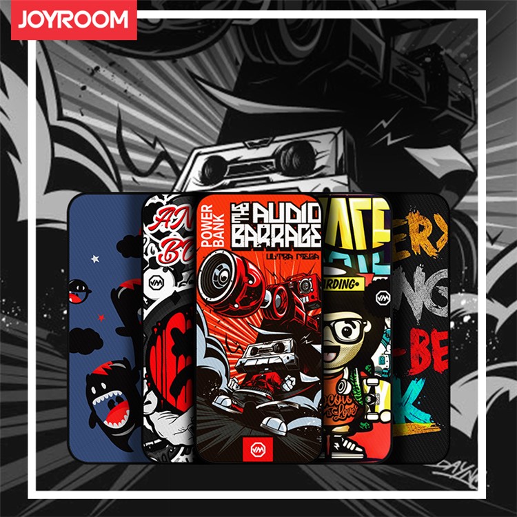 JOYROOM D-M126 Creative Cool Graffiti Pattern 5000mAh Power Bank - Black Babies-3