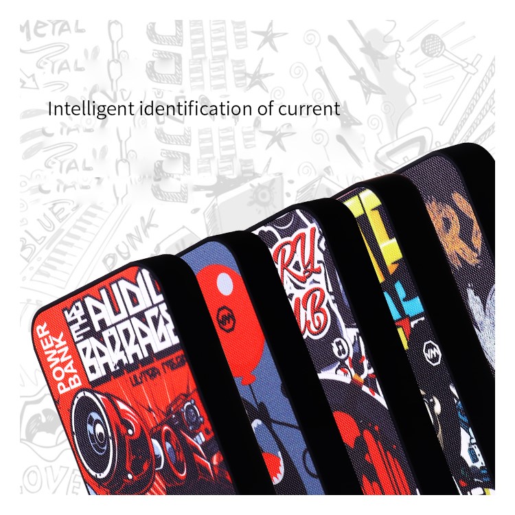 JOYROOM D-M126 Creative Cool Graffiti Pattern 5000mAh Power Bank - Black Babies-5
