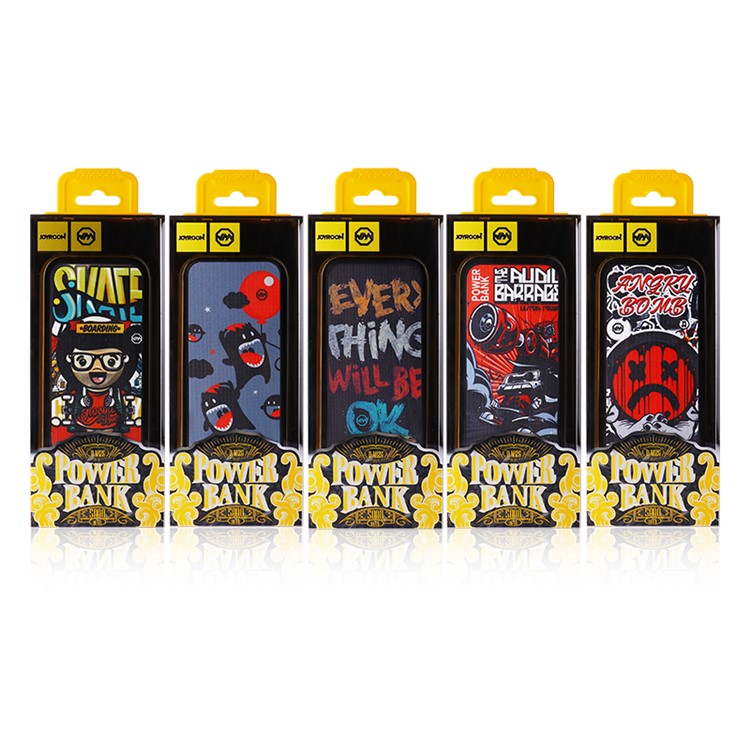 JOYROOM D-M126 Creative Cool Graffiti Pattern 5000mAh Power Bank - Black Babies-6