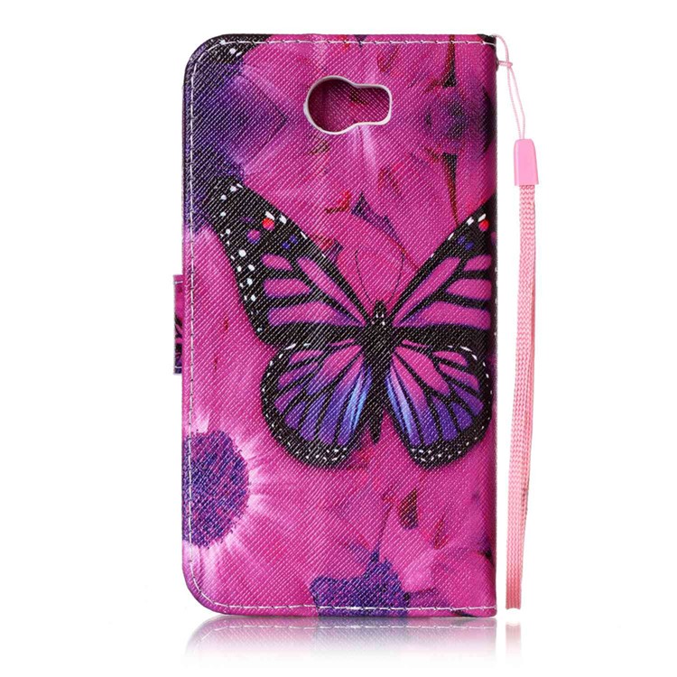 Wallet Leather Stand Case for Huawei Y5II/Y5 II/Honor 5 - Butterfly Pattern-2