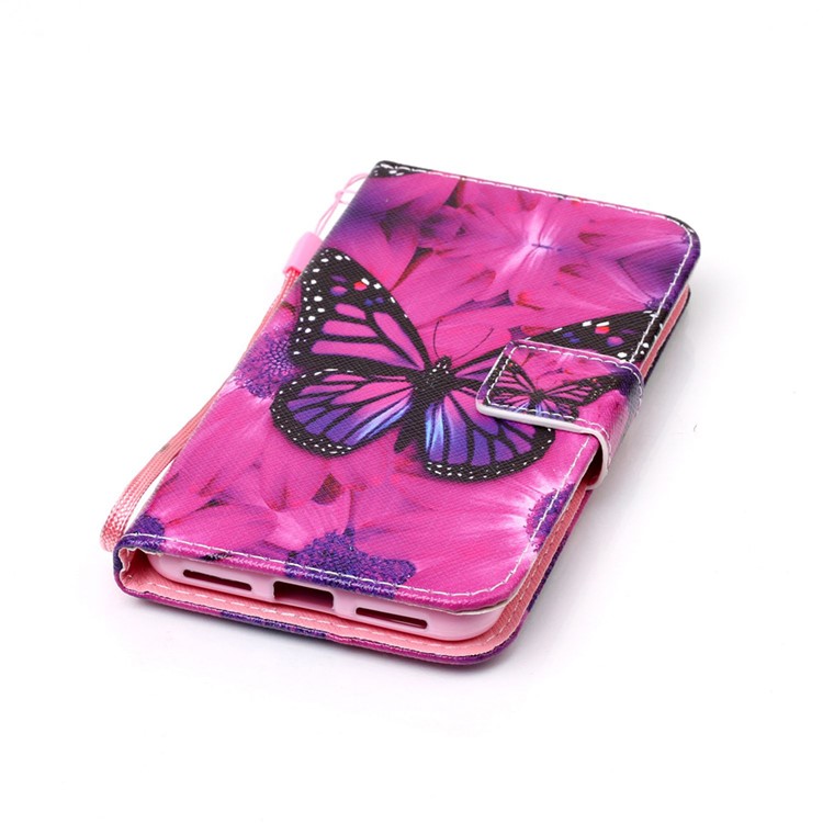 Wallet Leather Stand Case for Huawei Y5II/Y5 II/Honor 5 - Butterfly Pattern-5